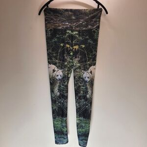 Back To Nature Spirit Bear Leggings - L